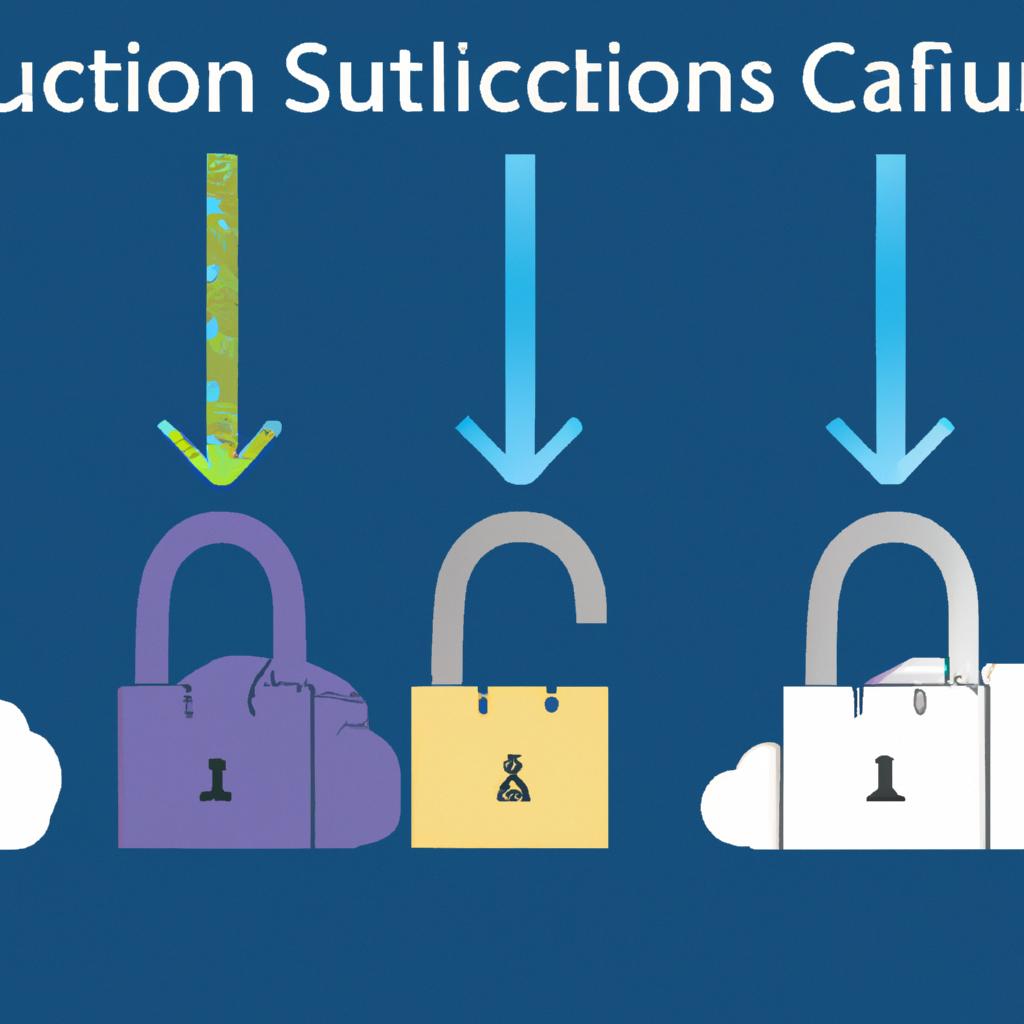 Multiple locks symbolize the strength of multi-factor authentication in securing cloud data.